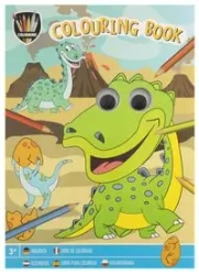Kolorowanka ruchome oczy Dino - Grafix