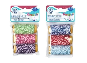 Sznurki do dekoracji 3 szt x 10 m ASTRA - ASTRA papiernicze