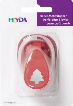 Dziurkacz ozdobny średni 17mm choinka - Heyda