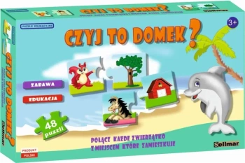 Puzzle edukacyjne Czyj to domek? - Sellmar