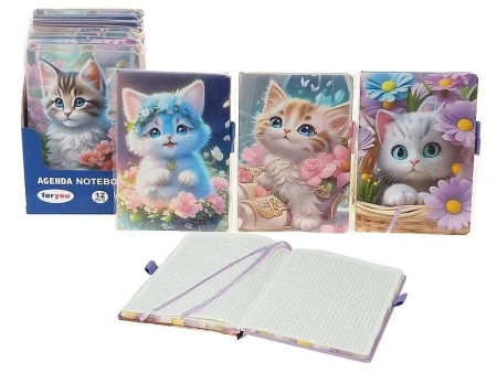 Notes w kratkę kotki MIX - ADAR