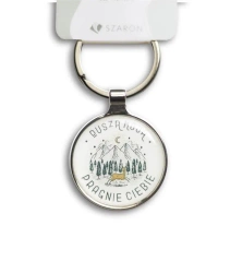 Brelok metalowy srebrny - Dusza moja - praca zbiorowa