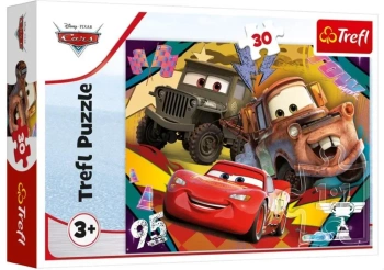 Puzzle 30 Rozpędzone samochody TREFL