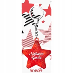 Brelok gwiazdka - Najlepsza Babcia - Be-Happy Gifts
