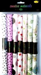 Bibułki satynowe z nadrukiem 25x37cm 7szt - Galeria Hobby