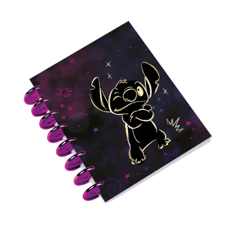 Kołobrulion B5 Disney Gold Stitch Big Ring 100 kartek wzór 3 - PATIO