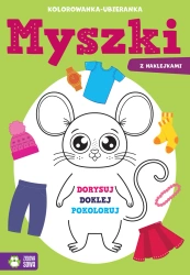 Kolorowanka-ubieranka. Myszki - Sylwia Czarnecka