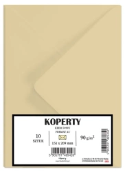 Koperty A5 kremowe 10szt - Henry