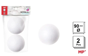 Kulki styropianowe do zdobienia 90mm 2szt - MP Main Paper