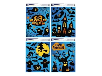 Naklejka na okno Halloween 30x42cm MIX - MFP