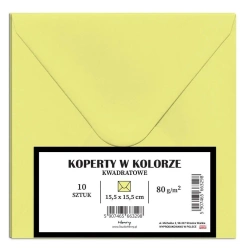 Koperty A5 blady żółty 10szt - Henry