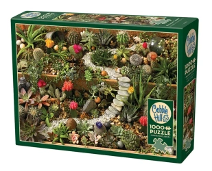 Puzzle 1000 Sukulenty w ogrodzie 112205 - Cobble Hill