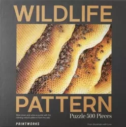 Puzzle 500 Wildlife Pattern Bee - PRINTWORKS