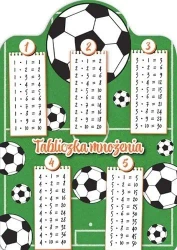 Karta tabliczka mnożenia A5 piłka - Henry