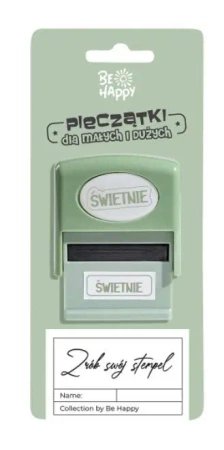 Pieczątka dla dzieci z napisem Świetnie - Be-Happy Gifts