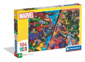 Puzzle 104 Super Kolor Marvel - Clementoni