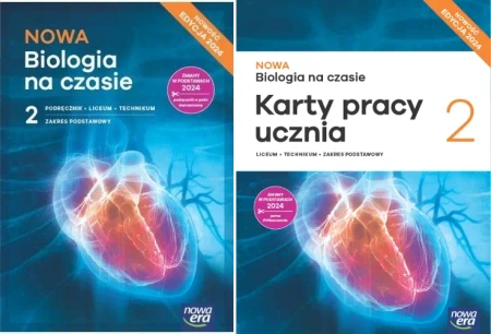 2W1 NOWA BIOLOGIA NA CZASIE 2 PODRĘCZNIK ZP + KARTY PRACY ZP EDYCJA 2025 - Jolanta Holeczek, Anna Helmin