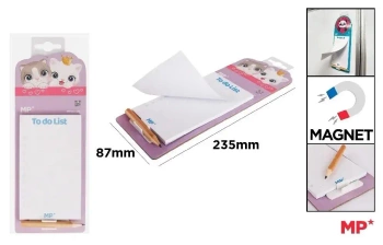 Notes magnetyczny na lodówkę z ołówkiem - MP Main Paper
