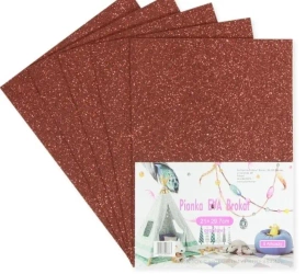 Pianka brokatowa grafitowa 21x29,7cm 5szt - Penword