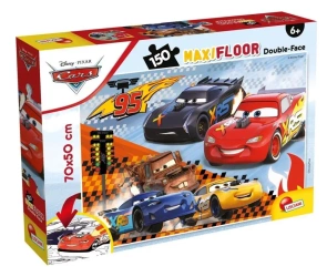 Auta. Puzzle dwustronne Maxi 150 el. - Lisciani