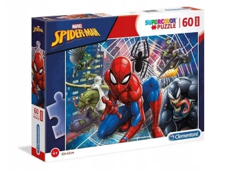 Puzzle 60 Maxi Super kolor Spiderman - Clementoni
