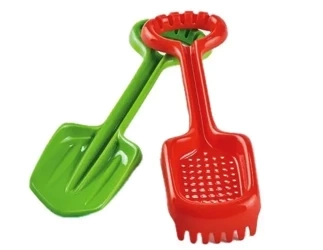 Komplet do piasku Szpadel + grabki mix - Marioinex