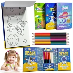 Kolorowanki zamykane 8 kredek - Trifox