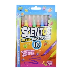Flamastry pachnące pędzelki 10szt - Scentos