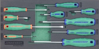 D71PS110KV Zestaw 10szt. wkrętaków we wkładce EVA - JONNESWAY