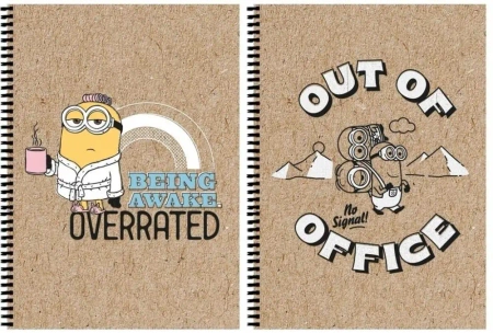 Kołozeszyt A4/80K kratka Minionki (5szt) - Beniamin