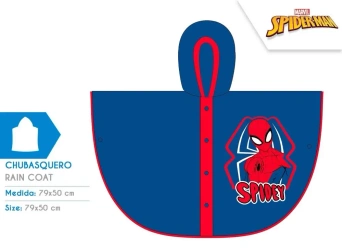 Poncho przeciwdeszczowe Spiderman M06510 - Kids Euroswan