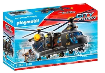 Zestaw z pojazdem City Action 71149 Śmigłowiec ratunkowy jednostki specjalnej - Playmobil