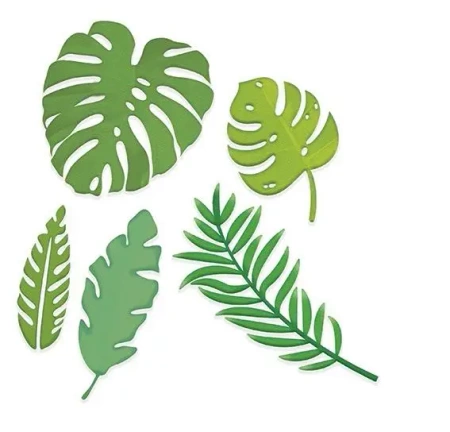 Zestaw wykrojników liście egzotyczne 5szt - Dalprint dpCraft
