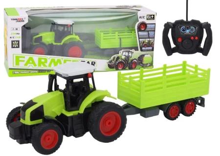 Traktor zdalnie sterowany 1:16 zielony - Leantoys