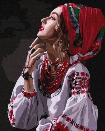 Malowanie po numerach - Kwiaty-gwiazdki 40x50cm - Ideyka