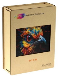 Puzzle 200 drewniane kolorowe Ptak - EUREKA 3D