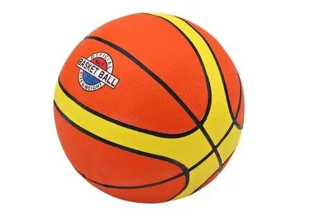Piłka do koszykówki pomarańcz. żółta 7-9 rozm7 - Leantoys