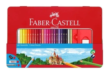 Kredki ołówkowe Zamek 48szt metal opak - Faber Castell