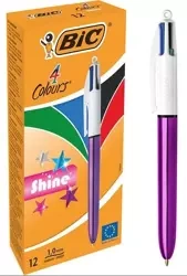 Długopis 4 Colours Shine Pink (12szt) - BIC