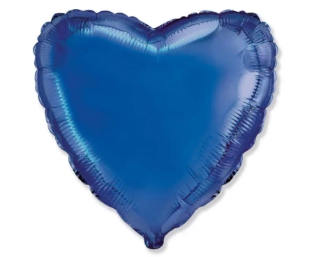 Balon foliowy 46cm Serce niebieski - Godan