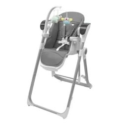 Krzesełko do karmienia 2w1 grey - Baby Mix