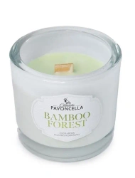 Świeczka sojowa Bamboo Forest biała 170g - Pavoncella