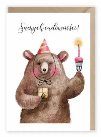 Kartka urodzinowa eko Samych cudowności K010 - Cardie