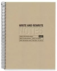 Kołozeszyt A4/120K kratka beżowy - Miquelrius