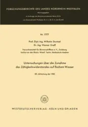 Untersuchungen Uber Die Zunahme Des Zahigkeitswiderstandes Auf Flachem Wasser - Wilhelm Sturtzel