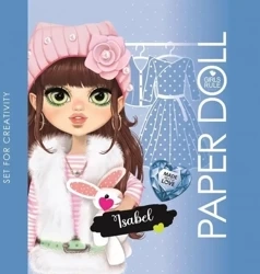 Kolorowanka 140x140 Lalka do wycinania Isabel - Fresh