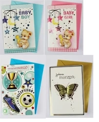 Karnet okolicznościowy SUPERLUX 3 MIX (12szt) - Polkart