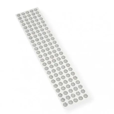 Kryształki samoprzylepne srebrne 10mm - Polsirhurt