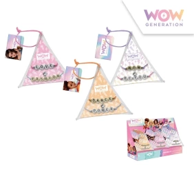 Bransoletki z przesłaniem WOW trójkąt mix wzorów WOW00007 - Kids Euroswan