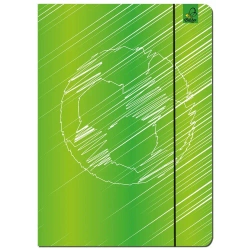 Paczka Teczka A4 z gumką Piłka zielona 5 sztuk - EV-Corp PAP